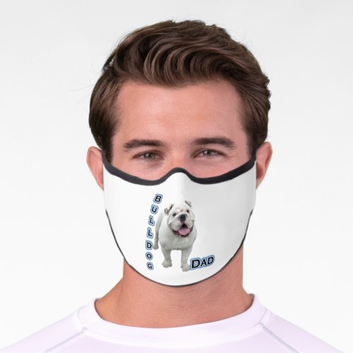 Bulldog Dad 4 Premium Face Mask
