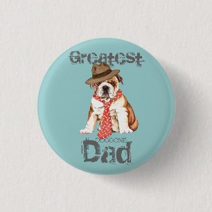 Bulldog Dad Button