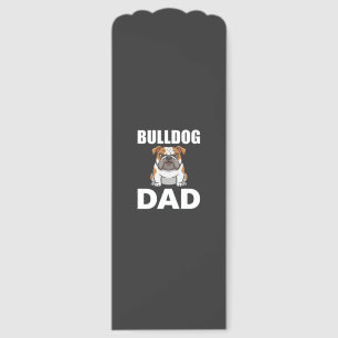 Bulldog Dad Cartoon Dog Lover Bookmarks