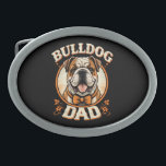 Bulldog Dad – Cute Vintage Bulldog Father’s Day Belt Buckle<br><div class="desc">Bulldog Dad – Cute Vintage Bulldog Father’s Day</div>