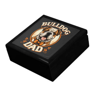 bulldog dad – cute vintage bulldog father’s day gift box