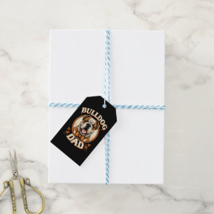 Bulldog Dad – Cute Vintage Bulldog Father’s Day Gift Tags