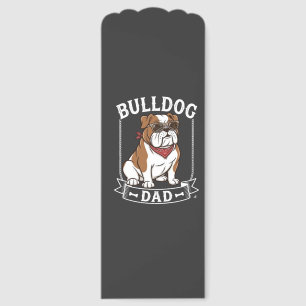 Bulldog Dad Dog Sunglasses Bandana Bookmarks