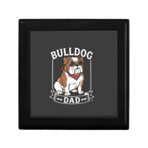 Bulldog Dad Dog Sunglasses Bandana Gift Box