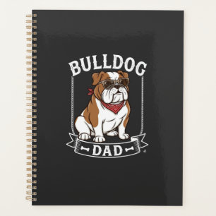 Bulldog Dad Dog Sunglasses Bandana Planner