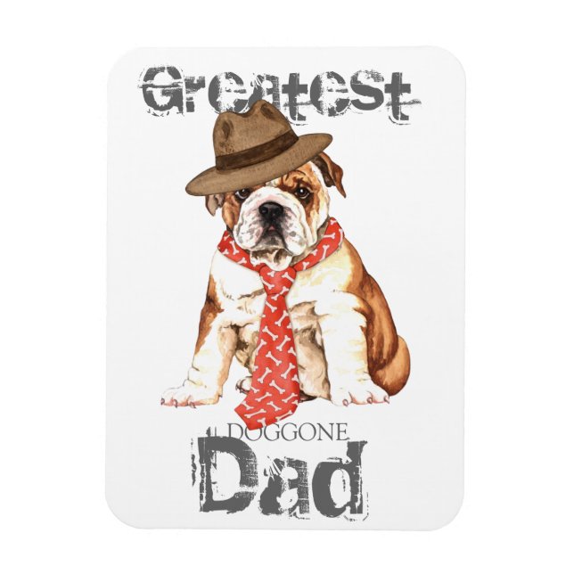 Bulldog Dad Magnet (Vertical)