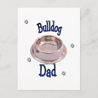 Bulldog Dad Postcard