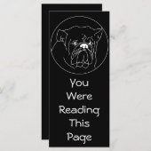 Bulldog Dark Bookmark Template (Front/Back)