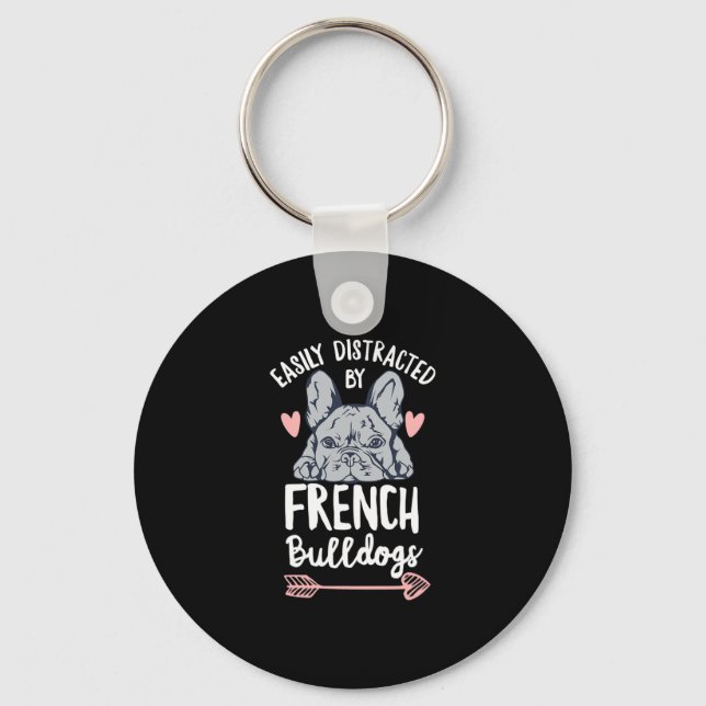 Bulldog Design For A Frenchie Owner  Keychain (Front)