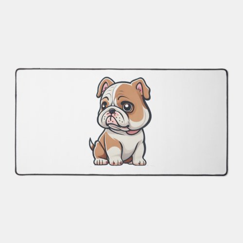 Bulldog design for the Bold Brave and Beautiful Desk Mat