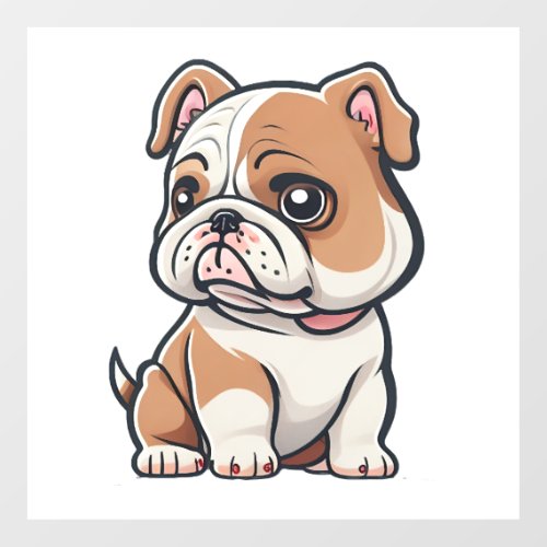 Bulldog design for the Bold Brave and Beautiful Floor Decals