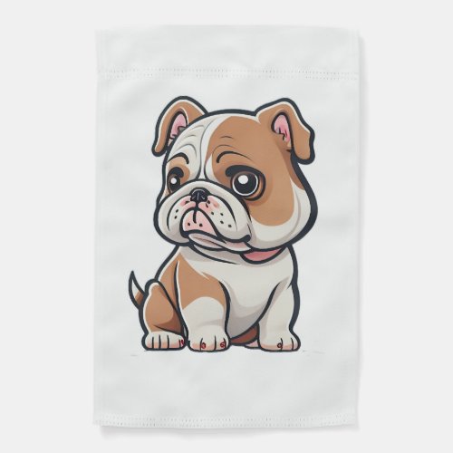 Bulldog design for the Bold Brave and Beautiful Garden Flag