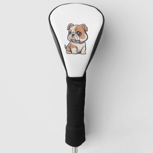 Bulldog design for the Bold Brave and Beautiful Golf Head Cover