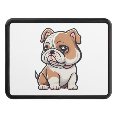Bulldog design for the Bold Brave and Beautiful Hitch Cover