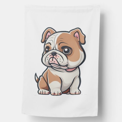 Bulldog design for the Bold Brave and Beautiful House Flag