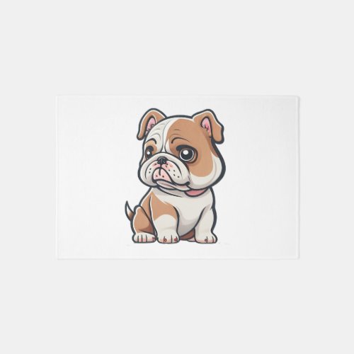Bulldog design for the Bold Brave and Beautiful Rug