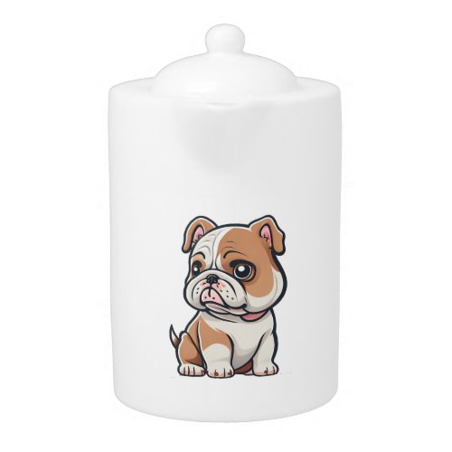 Bulldog design for the Bold Brave and Beautiful Teapot