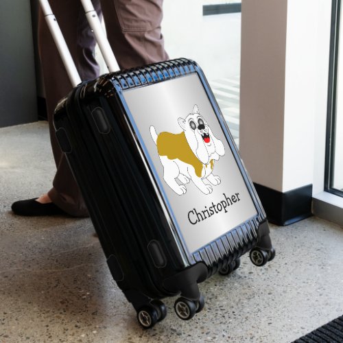 Bulldog Design Personalised Luggage