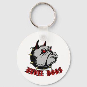 Bulldog Devil Dogs Keychain
