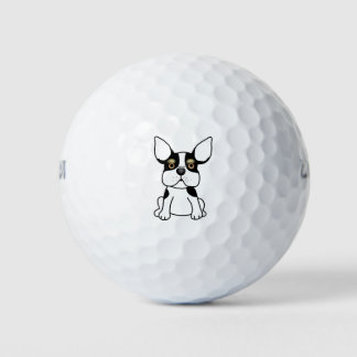 Bulldog dog animal cartoon pet art golf balls