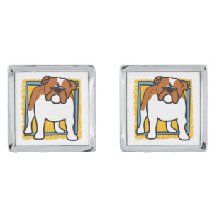 Bulldog Dog Cufflinks
