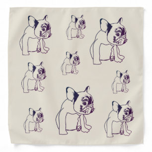 Bulldog Dog, cute Dog Bandana