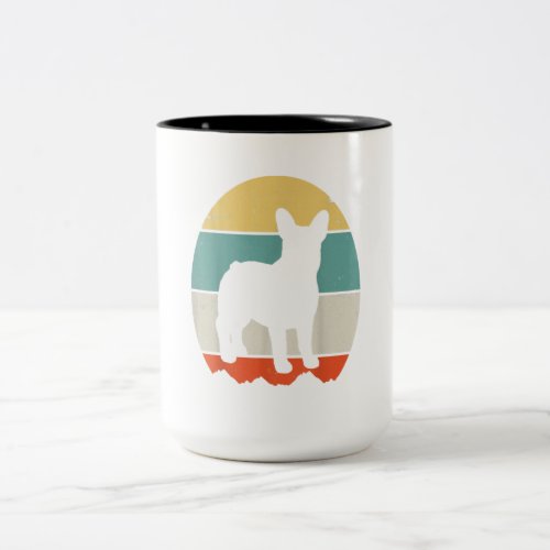 Bulldog Dog Design Gift Two_Tone Coffee Mug