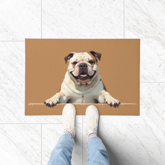 Bulldog Dog Doormat Art (Indoor)