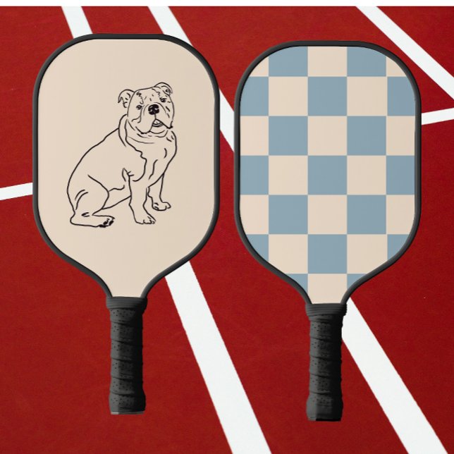 bulldog, dog drawing pickleball paddle (Creator Uploaded)