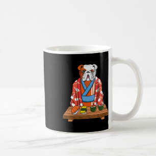 Bulldog Dog Kimono Kawaii Japanese Foodie Sushi  Coffee Mug