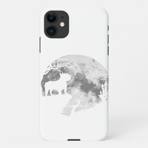 Bulldog Dog Lover Moon Halloween Costume iPhone 11 Case