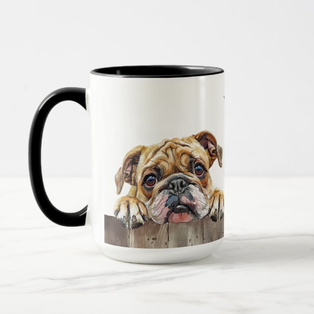 Bulldog Dog Mug (Left)