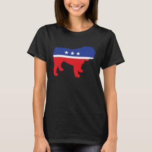 Bulldog Dog Political Symbol Election Mascot T-Shirt