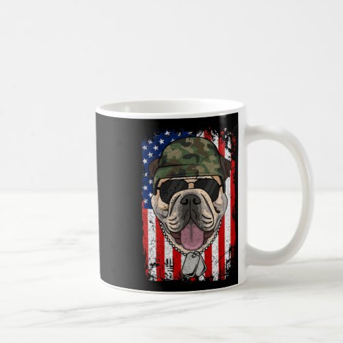 Bulldog _ Dog Veteran 4th Of July  Coffee Mug