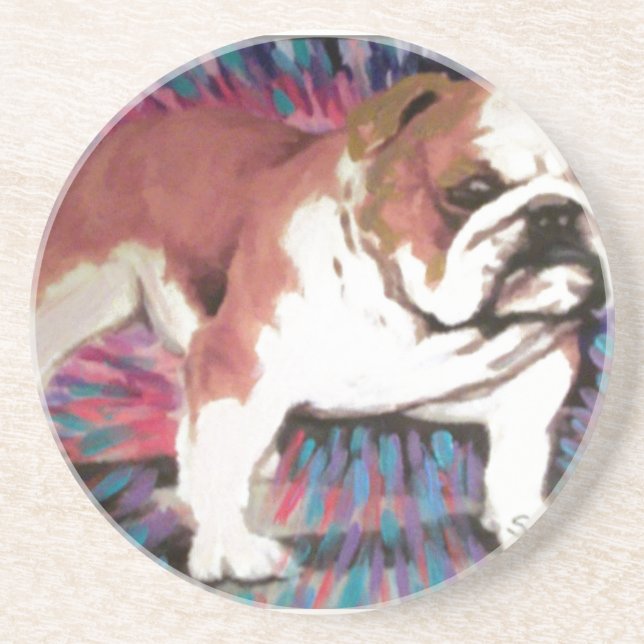 Bulldog Drink Coaster (Front)