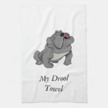 Bulldog Drool Towel at Zazzle