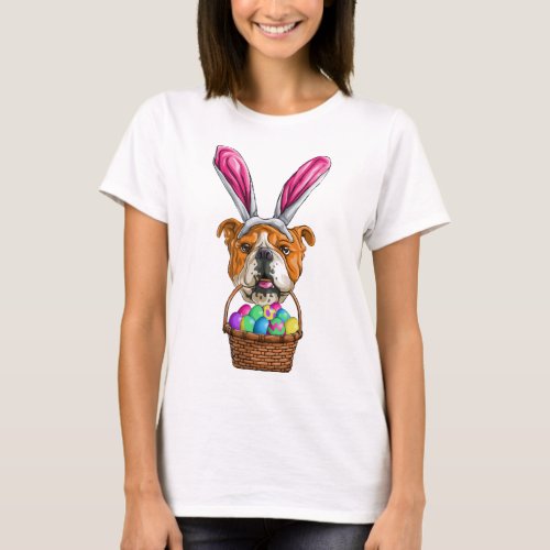 Bulldog Easter T_Shirt