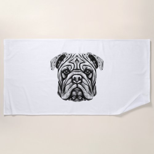 Bulldog Essence Beach Towel