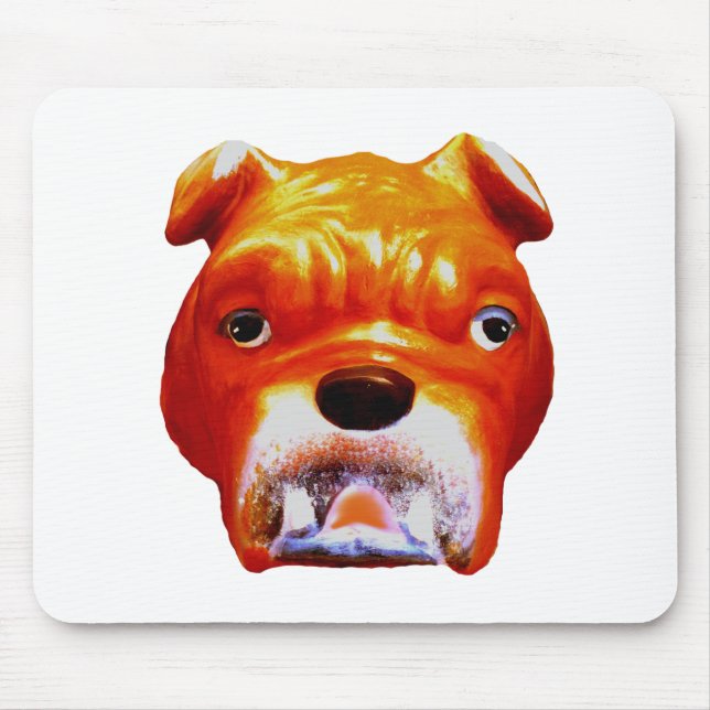 Bulldog Face5 Vero Beach The MUSEUM Zazzle Gifts 2 Mouse Pad (Front)