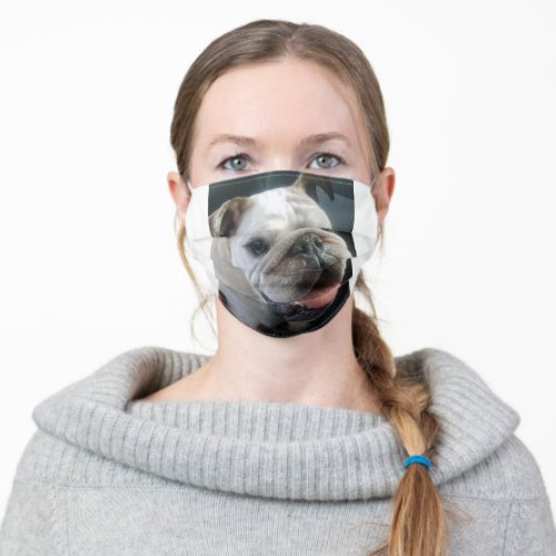 Bulldog Facemask Adult Cloth Face Mask