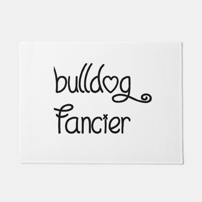 bulldog fancier doormat (Front)