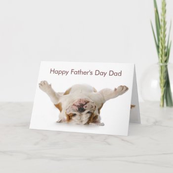 Bulldog Father's Day Card by PetsRPeople2 at Zazzle