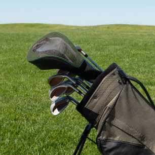 Bulldog Fawn Brindle and White Standing In Grass Golf Head Cover