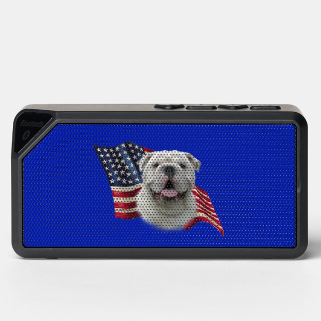 Bulldog Flag Bluetooth Speaker (Front)