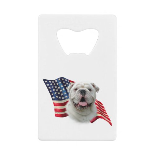 Bulldog Flag Credit Card Bottle Opener