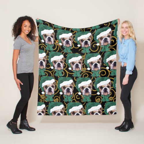 Bulldog   fleece blanket