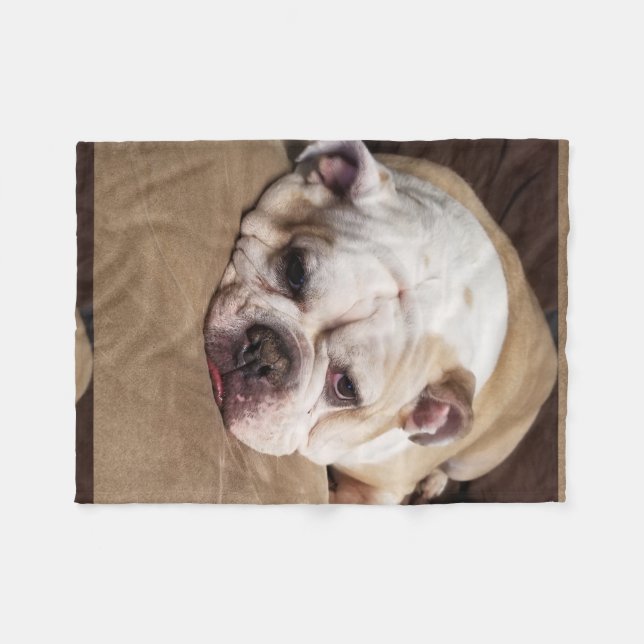 bulldog fleece throw (Front (Horizontal))