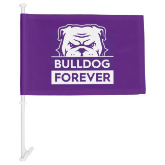 Bulldog Forever Car Flag