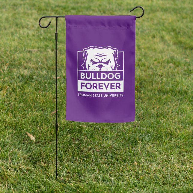 Bulldog Forever Garden Flag (In SItu)