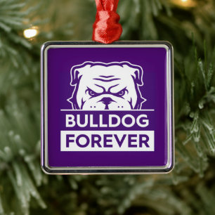 Bulldog Forever Metal Ornament